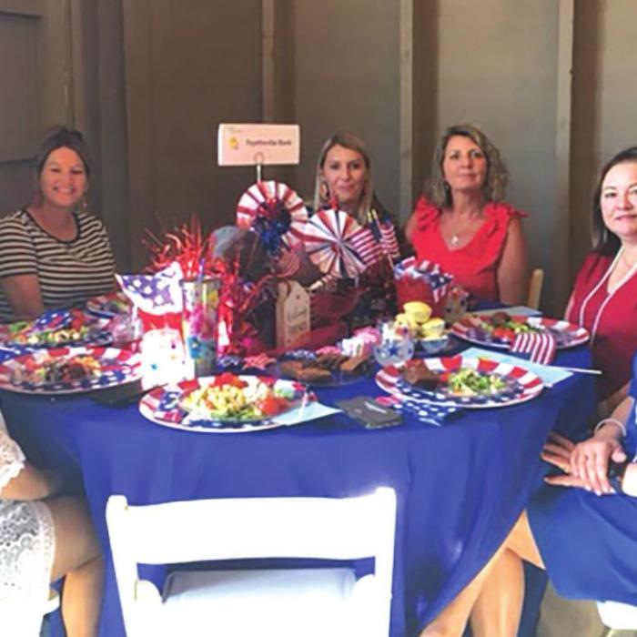 The ladies of Fayetteville Bank at The Fashion Fling.