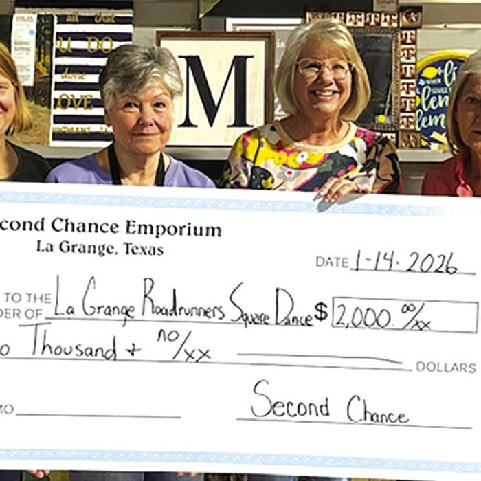 Second Chance Donates to Square Dance Club
