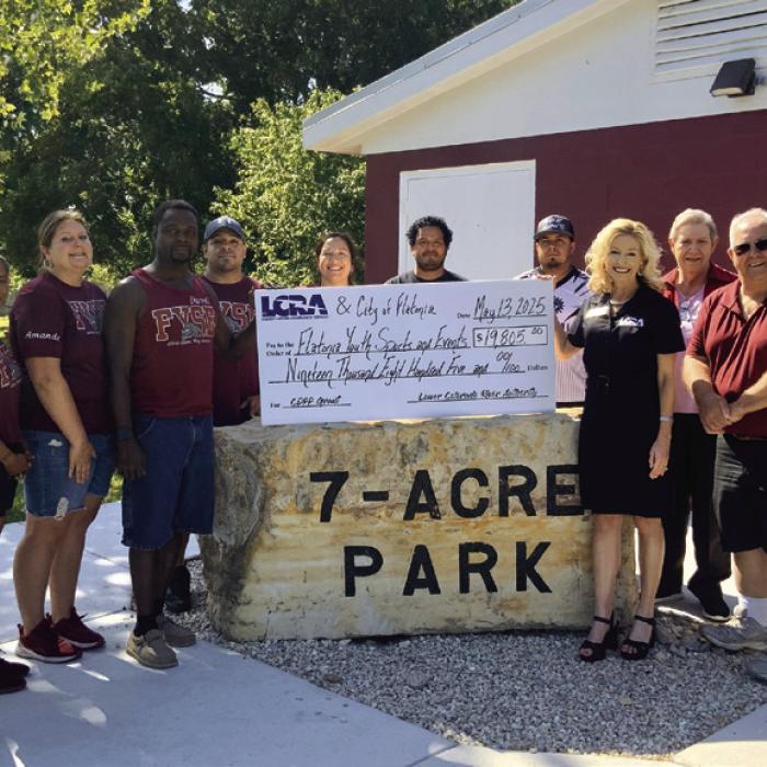 LCRA and the City of Flatonia Donate to Upgrade Sports Field