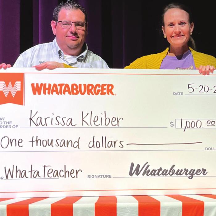 LGISD’s Kleiber Named WhataTeacher