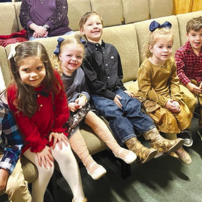 Pre-K3 Left-Right: Bentley Bryan, Camilla Oviedo, Lily Zapalac, Cooper Zapalac, Taylor Urban, Ramsey Urban, Austin Johnson. Not pictured: Aurelio Carrillo and Wrenn Jahn.