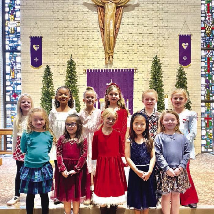 First Grade Top Row: Ashtyn Berger, Adelynn Brown, Heidi Gaertner, Rylee Mozisek, Brantley Psencik, Sami Montgomery. Bottom Row: Whitley Cernosek, Daniela Albiter, Mayleigh Shelander, Genesis Garcia, Olivia Hamrick.
