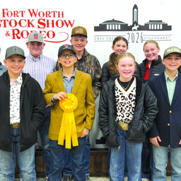 Pictured front from left: Hudson Holub, Tate Fritsch, Abigale McBride, and Crockett Guenther; back row: Logan Poncik, Abraham McBride, Holden Holub, Laramie Laake, Julia Melton, and Tatum Fritsch.