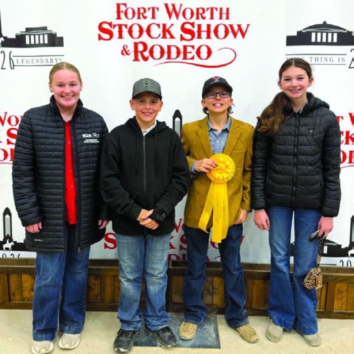 7th Place Team: Julia Melton, Hudson Holub, Tate Fritsch, and Laramie Laake.