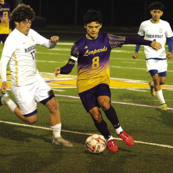 La Grange’s Orlando Solorzano in action Friday against Rockdale. Photo by Jeff Wick