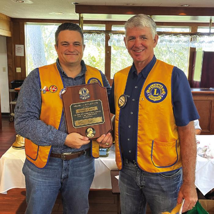 Ahart Awarded Highest Honor in Lions Club