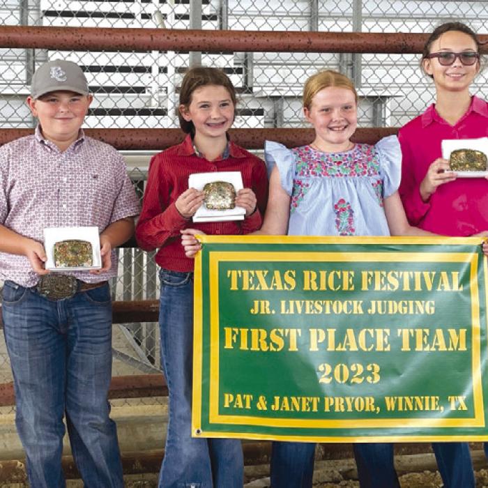 4-H Competes in Texas Rice Festival Livestock Judging Contest
