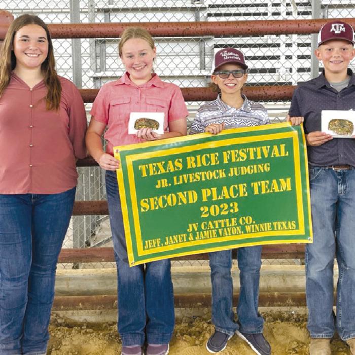 4-H Competes in Texas Rice Festival Livestock Judging Contest