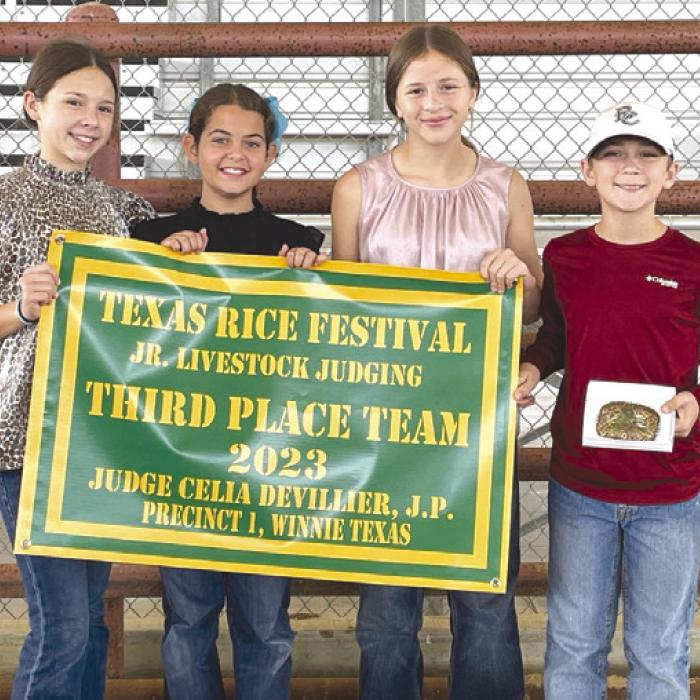 4-H Competes in Texas Rice Festival Livestock Judging Contest