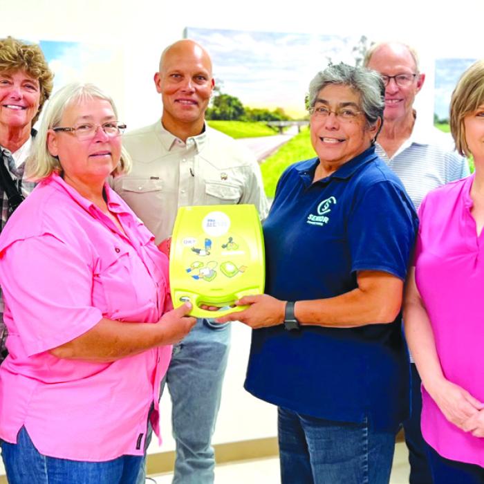 Senior Connections Receives An AED For the Senior Center