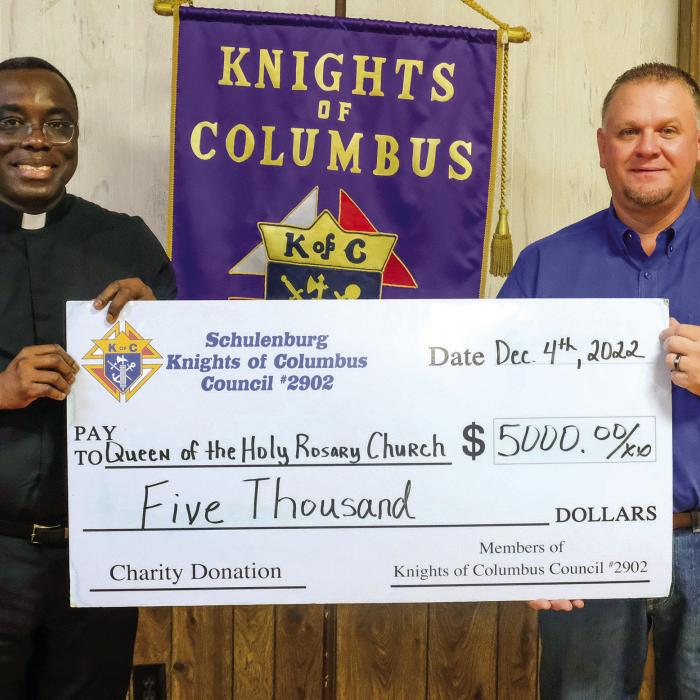 Schulenburg Knights of Columbus Council Annual Christmas Party Held