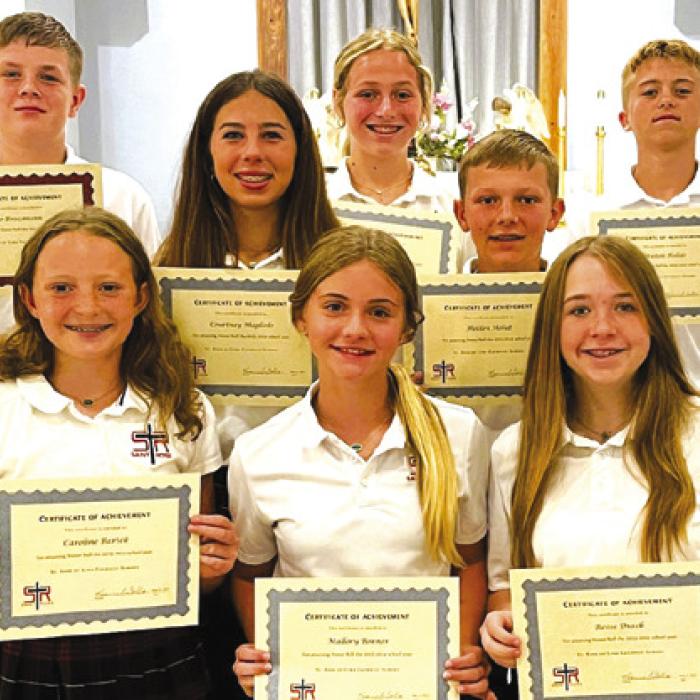 St. Rose of Lima Honor Roll Students