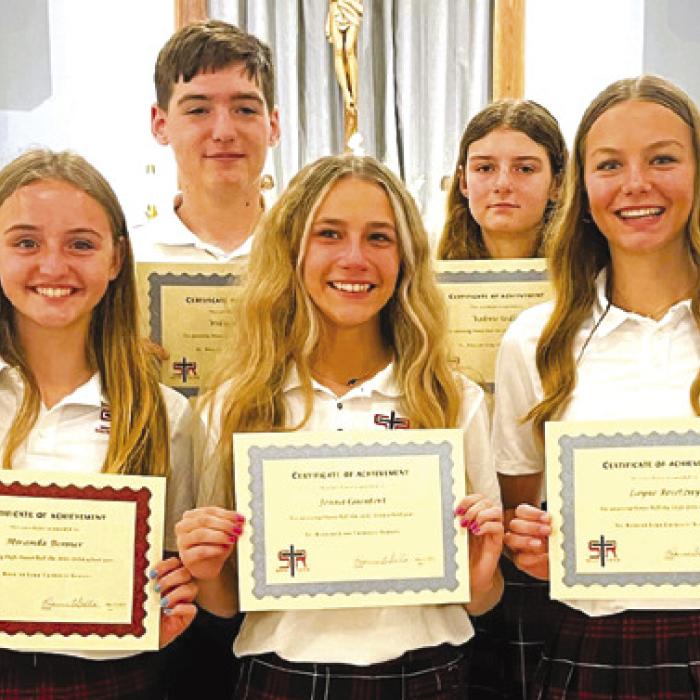 St. Rose of Lima Honor Roll Students
