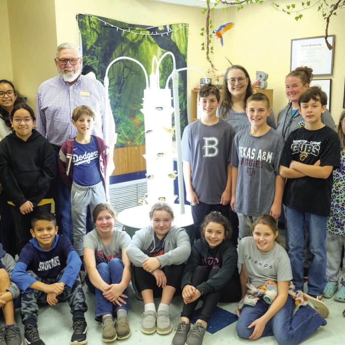 Elementary Gets Tower Garden