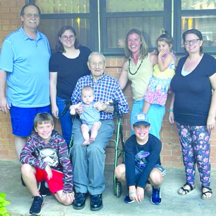 Weber Celebrates 99th Birthday, Four Generations