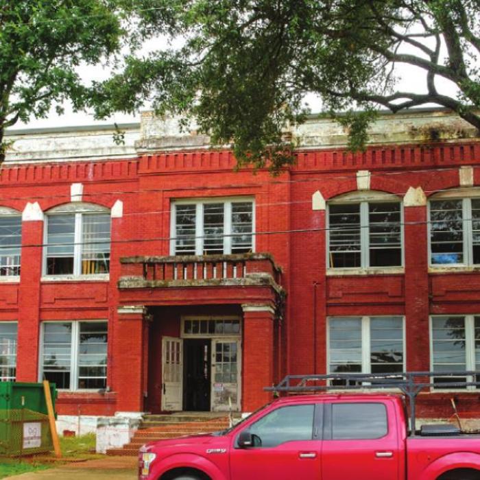The historic Fayetteville school house as it appears today.