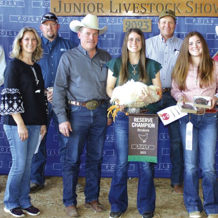2023 Fayette Co. Jr. Livestock Show Reserve Champions