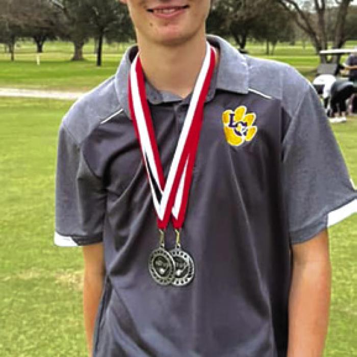 Braxton Dahse at a golf tournament earlier this year.