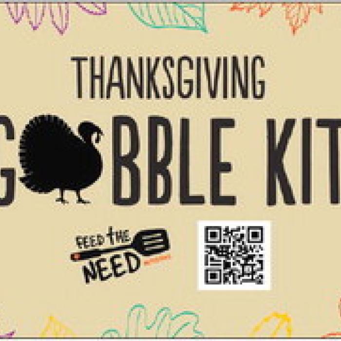 You can scan the above QR code to be directed to the sign up to donate a Gobble kit.