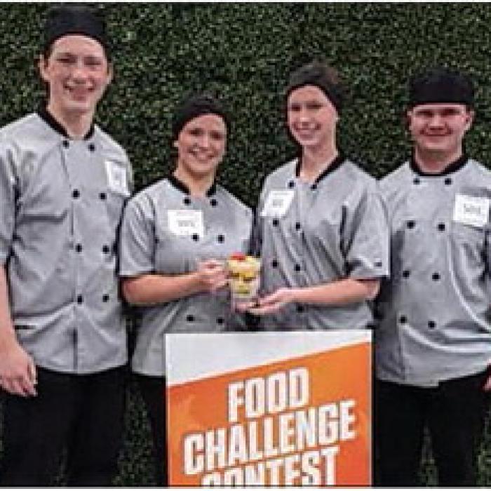 The Fayette County 4-H Senior Team consisting of Cooper Mau, Mackenzie Poncik, Harper Mau, and Logan Poncik placed 4th in Senior Healthy Dessert Category.