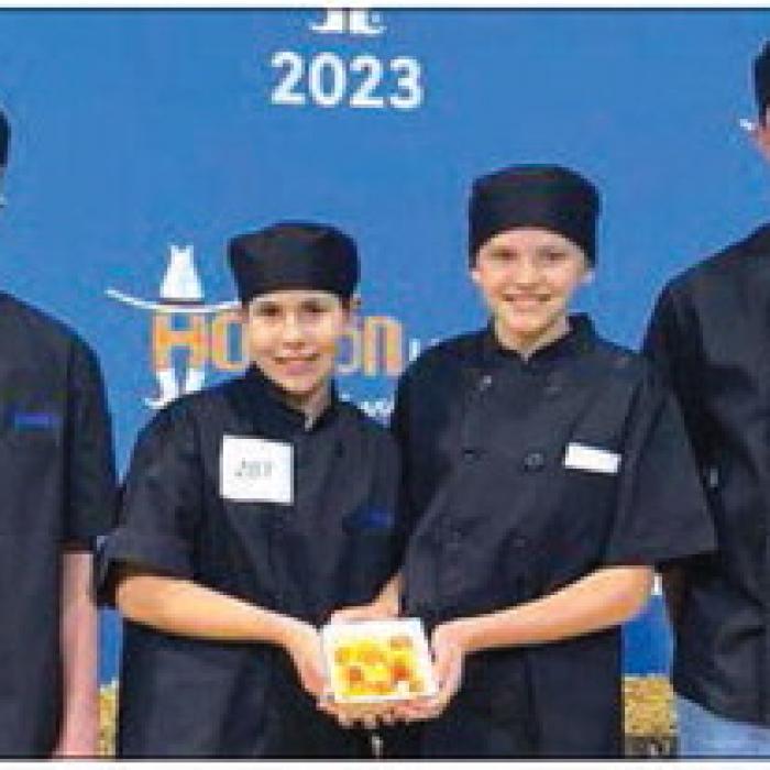 The Fayette County 4-H Junior Team consisting of Hailey Janish, Mackayla Griffin, Scotti Beseda, and Kandon Kaspar competed in the Side Dish Category.