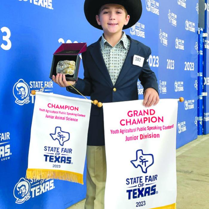 State Fair Public Speaking Champ