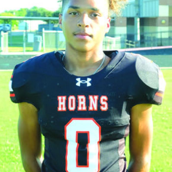 Byron Johnson is a big-play threat in the receiving corps for the Schulenburg Shorthorns.