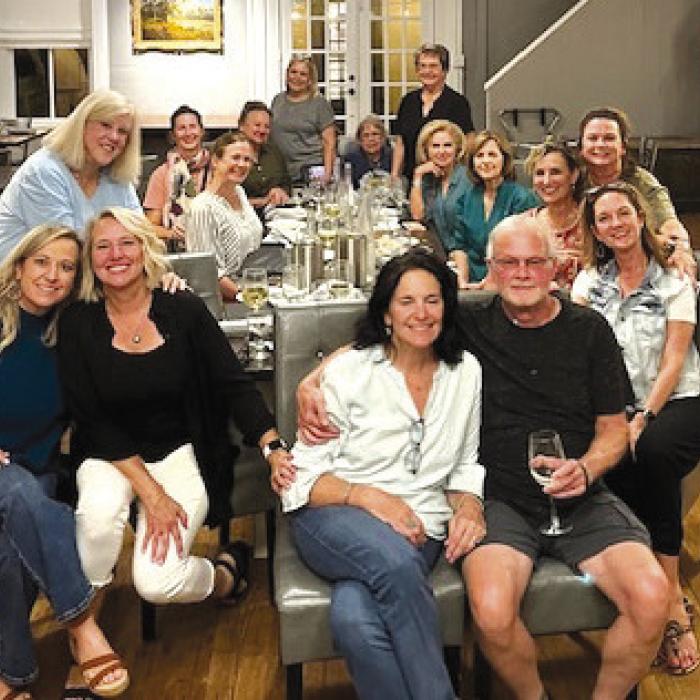 A great group of special ladies (and a gentleman) gathered at the wonderful Wine Bar at our local hotel.