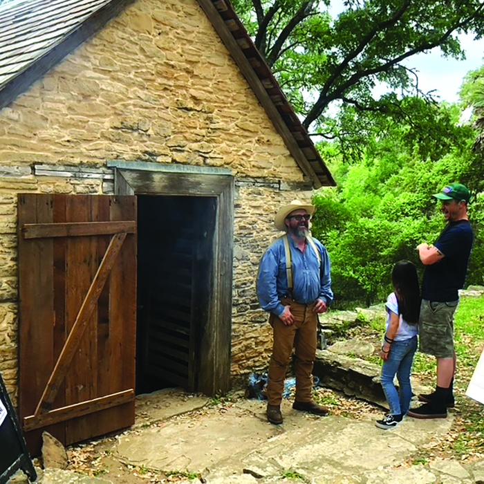 A sausage-smoking demonstration at the smokehouse will be held Saturday.