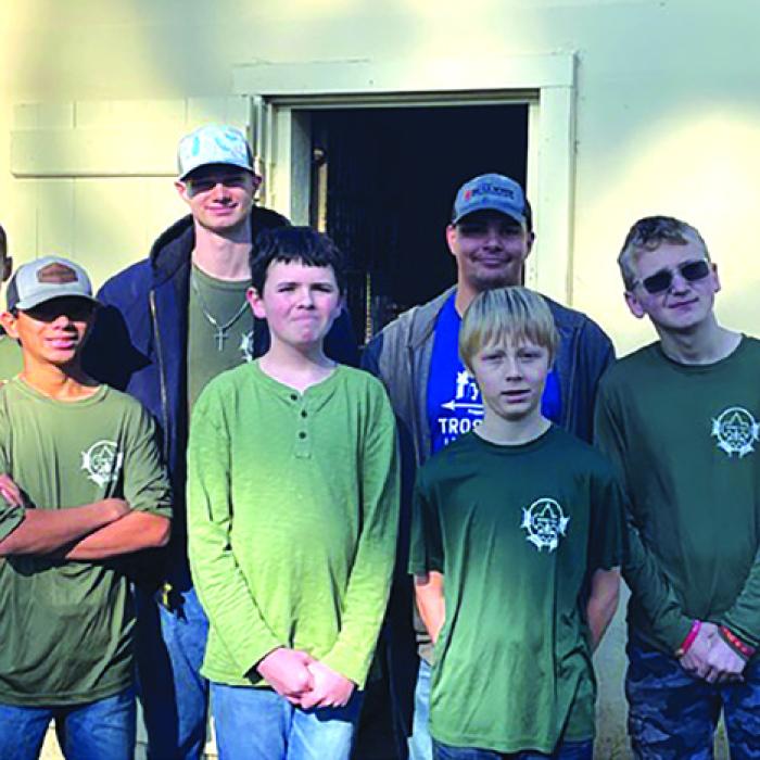Scouts Clean Out the Old “Drunk Tank” for Exhibit