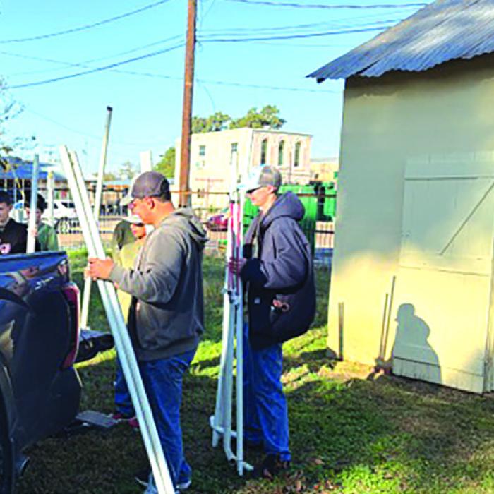 Scouts Clean Out the Old “Drunk Tank” for Exhibit