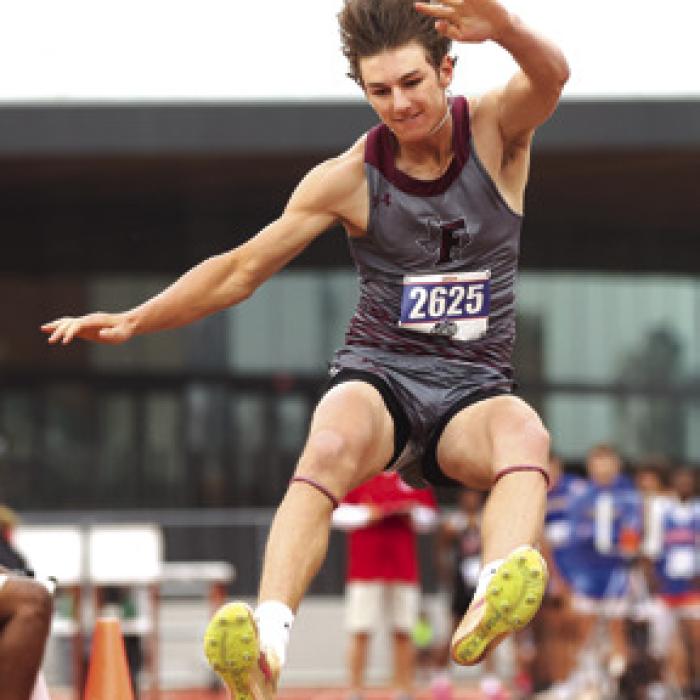 Jack Schley won regional titles in the long jump and triple jump. Record file photo