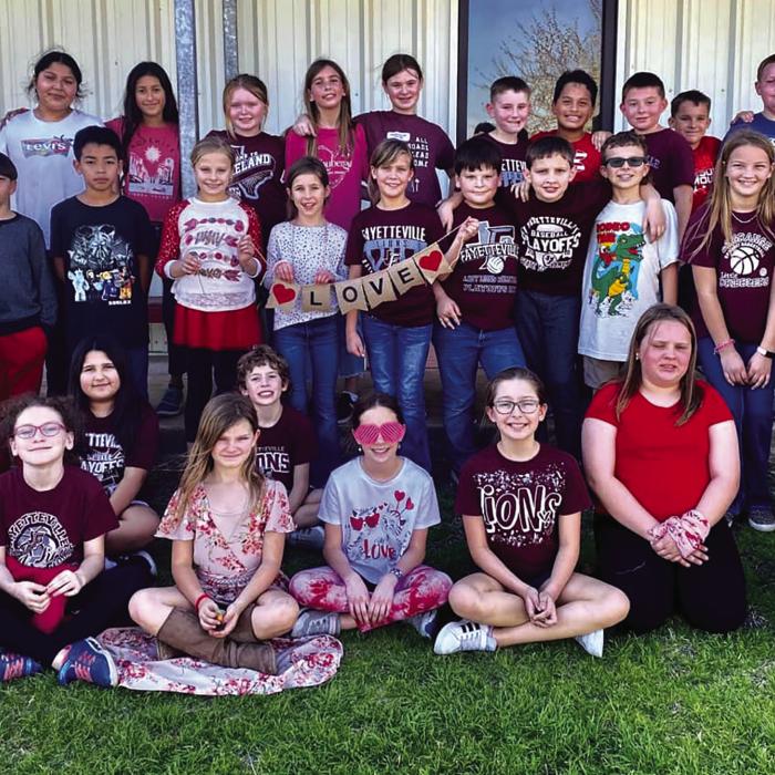 Grades 4 and 5 at FISD were given special treats for Valentine’s Day.