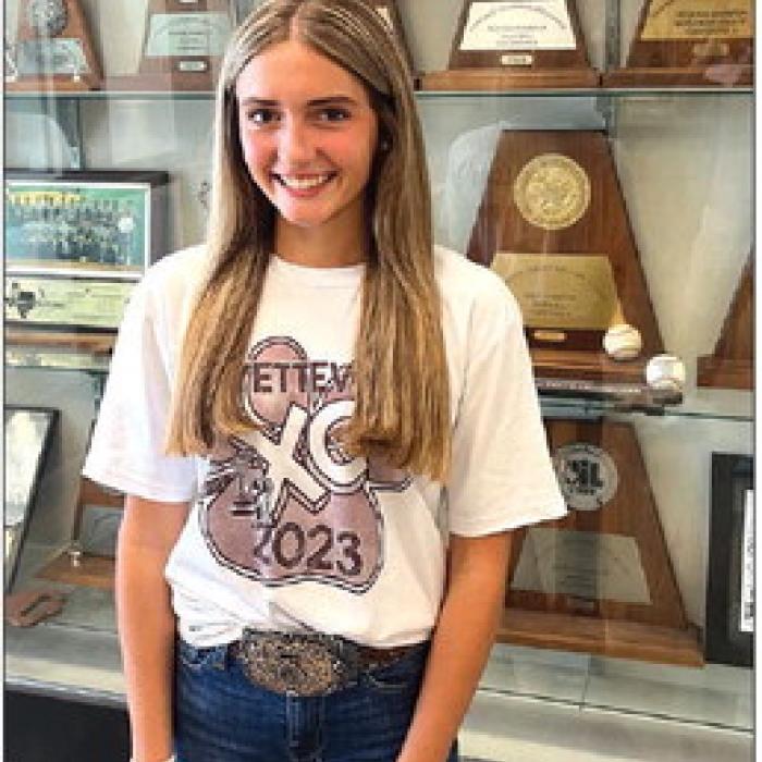 Fayetteville sophomore Saige Gasaway has qualified for the state cross country meet for the second consecutive season. Photo by Jeff Wick