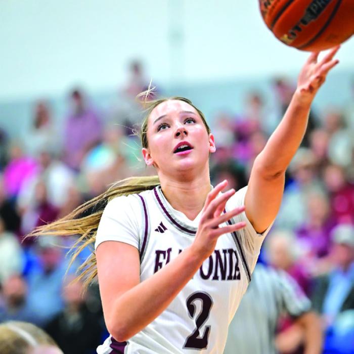 Thursday’s loss ends the high school career of Flatonia’s Summer Sodek, who will go down as one of the best county girls basketball players ever. She’s now headed to play ball at Texas Women’s University. File photo by Stephanie Steinhauser