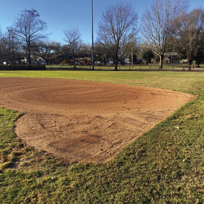 This field at Kruschel Park in La Grange is looking good after recent improvements.
