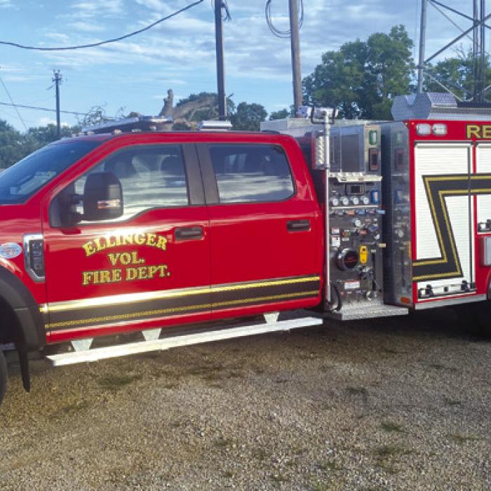 Ellinger Volunteer Fire Department Takes Delivery of New Rescue Truck