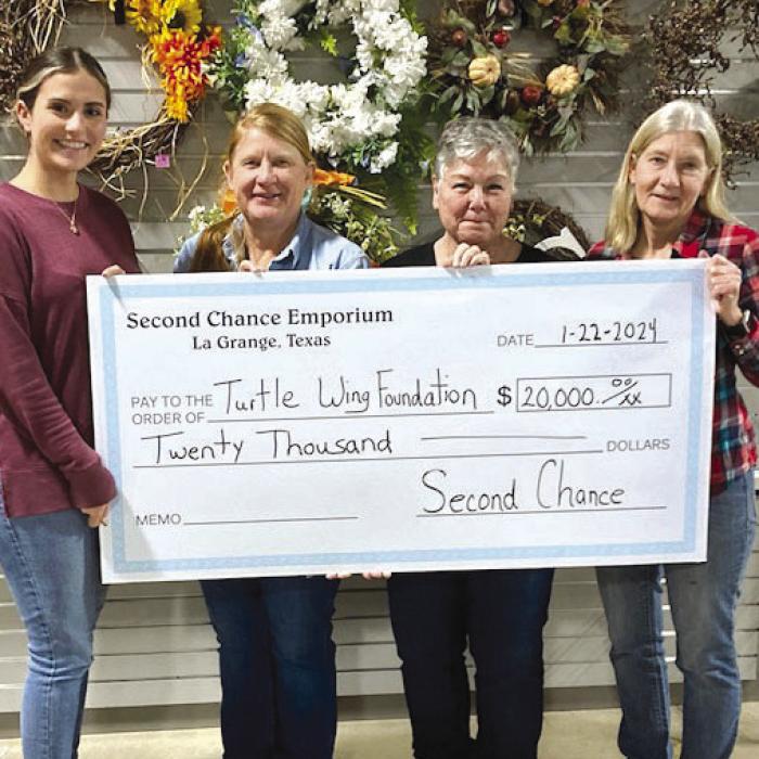 Second Chance Donates to Turtle Wing, Local Fire Departments