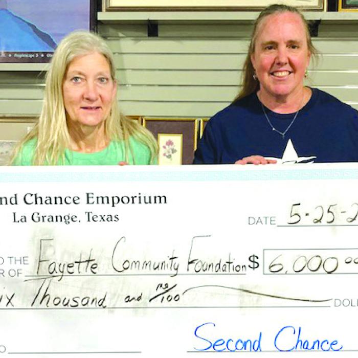 Second Chance Makes Donations to Local Non-Profits