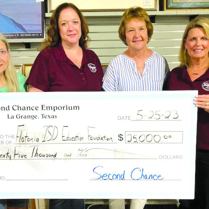 Second Chance Makes Donations to Local Non-Profits