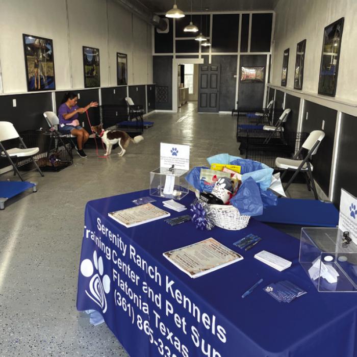 Serenity Ranch Kennels Training Center held a ribbon-cutting for the opening of their second location in the downtown historic district of Flatonia, Texas at 109 W. South Main Street on November 24, 2025.