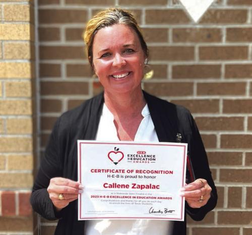 Callene Zapalac Honored by HEB For Her Excellence in Education
