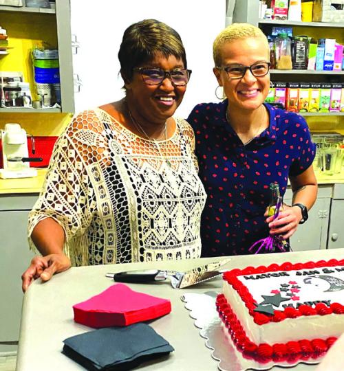 A joint birthday party for La Grange mayor Jan Dockery and singer-songwriter Mia Borders was held at the Bugle Boy Aug. 11.