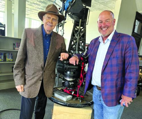 Actor Lee Majors and Dr. Jeff Harvey.