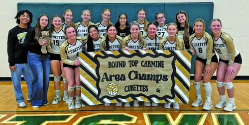 The Cubettes pose after Tuesday’s playoff win in Huntsville.