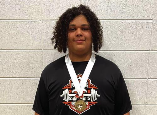 Schulenburg’s Calvin Thompson is headed to the state powerlifting meet after winning the super heavyweight class at regionals, lifting 610 pounds in squat, 365 pounds in bench and 430 pounds in deadlift.