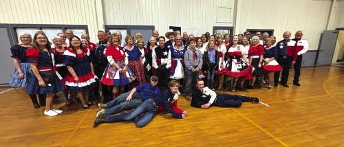 The La Grange Roadrunners (a Square Dance Club) hosted the Texas Independence Day Dance at the Randolph Recreation Center on E. Pearl Street on March 8, 2025. The event attracted dancers from all around the area. The event was especially appropriate to celebrate Texas Independence Day because Square Dancing is the State Folk Dance of Texas.