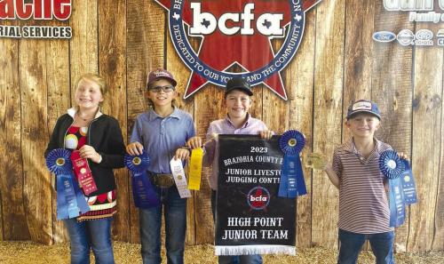 Fayette County 4-H Competes in Brazoria County Livestock Judging