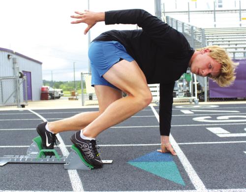 La Grange senior Austen Diggs will run at the state track meet in the 100 meters and the 200 meters Thursday in Austin. He is the defending state 4A champ in the 200 meters. Photo by Jeff Wick