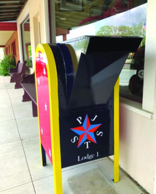 New Receptacle for Worn Flags
